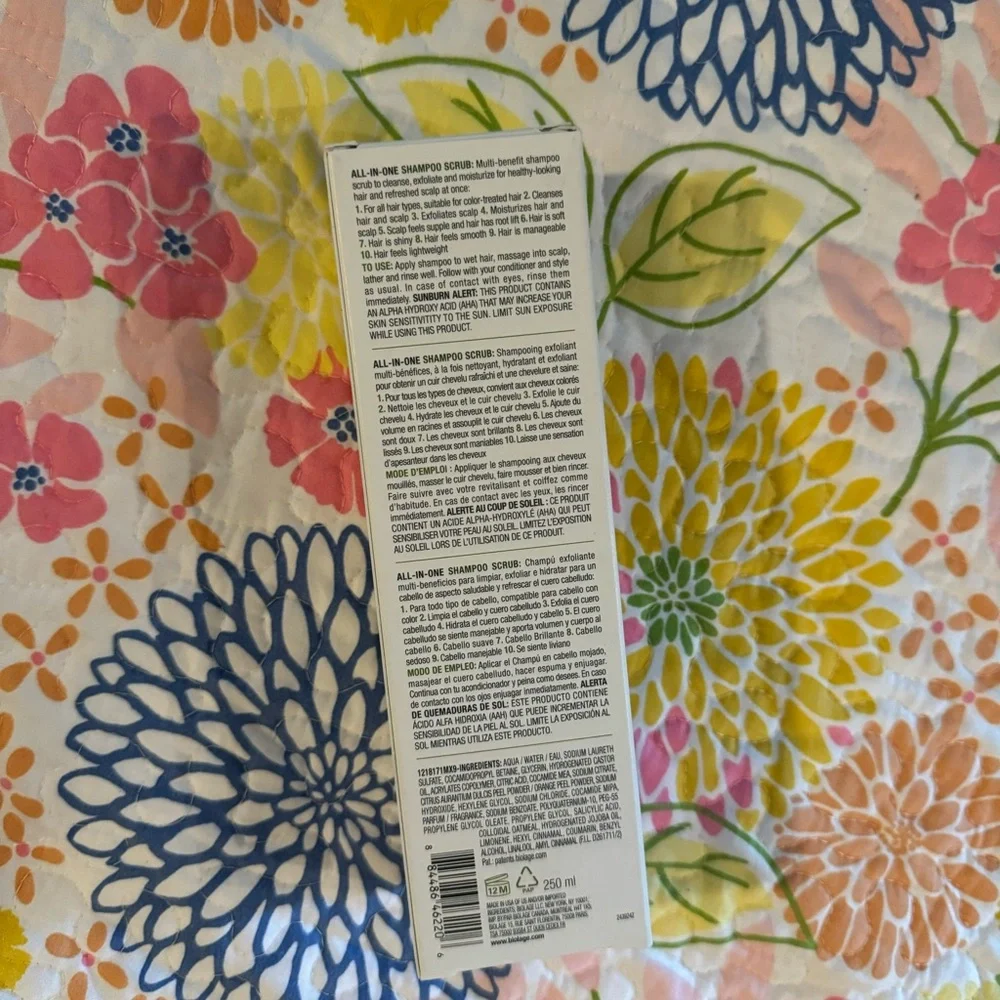 NWT Biolage All-In-One Multi-Benefit Shampoo Scrub - Picture 2 of 3